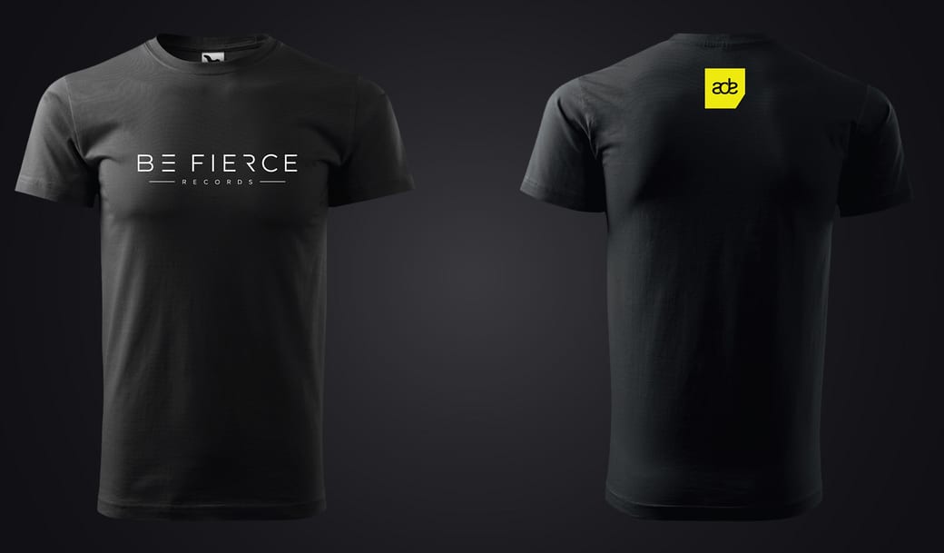 Tričko Be Fierce Records, predná a zadná strana